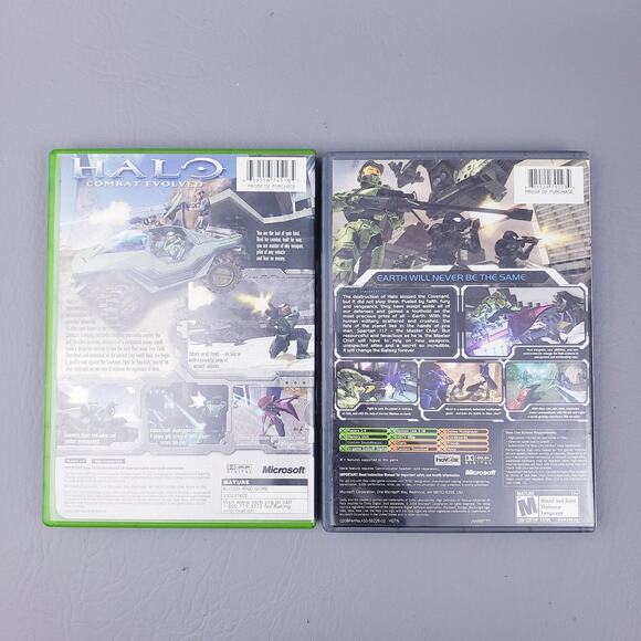 Lot of 2 Halo Original Xbox Games Combat Evolved and Halo 2 - Picture 3 of 9